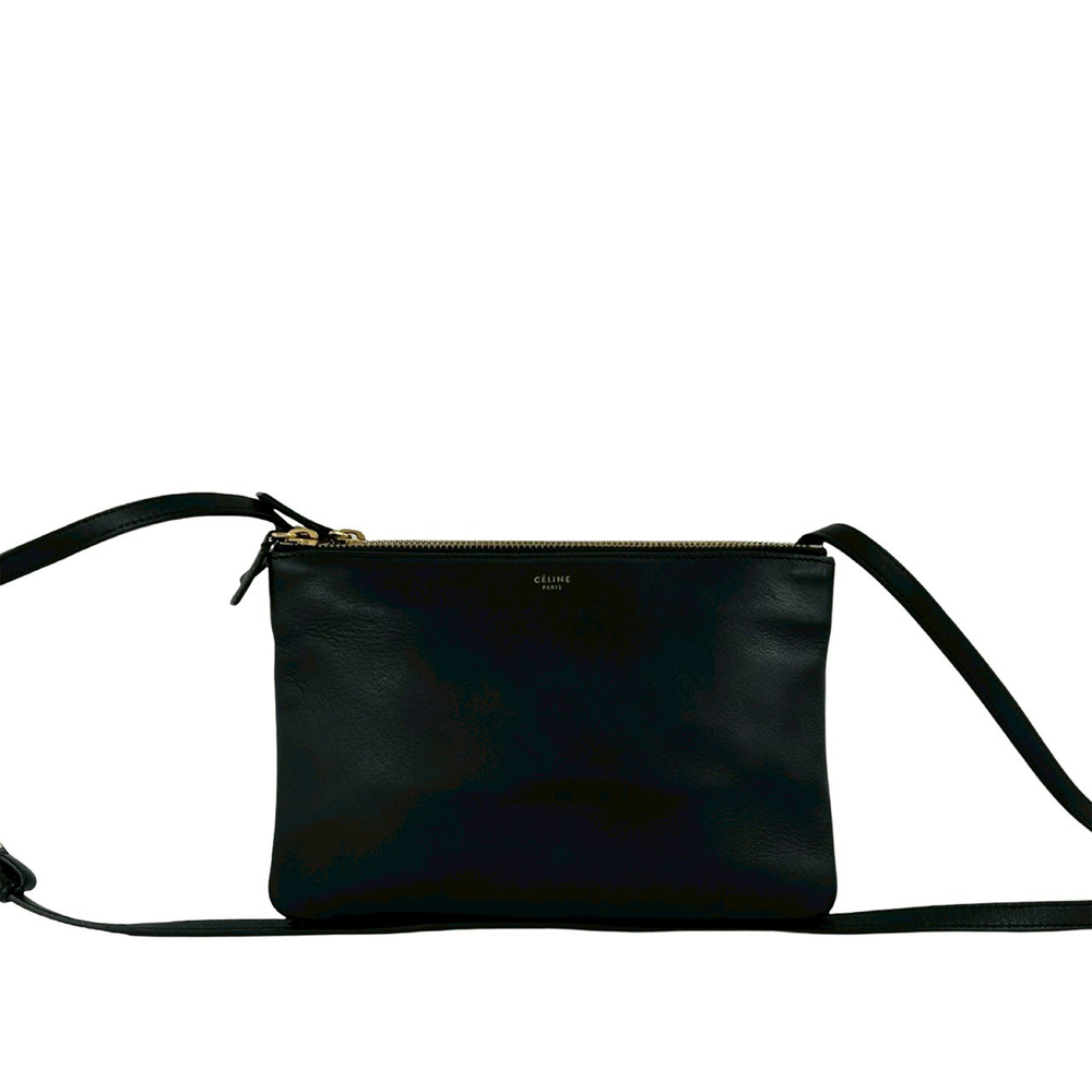 Pre-Loved Celine Small Lambskin Trio Crossbody